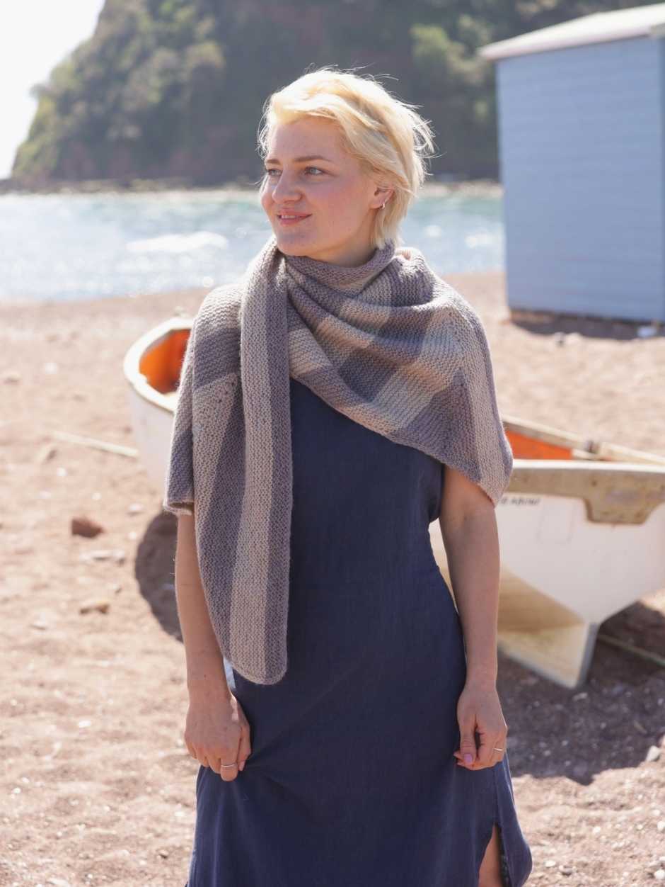 Saunton Sands Shawl Kit by Laura Penrose (Annual Five)