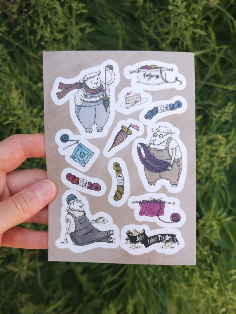 Sheepy Stickers by Katie Green