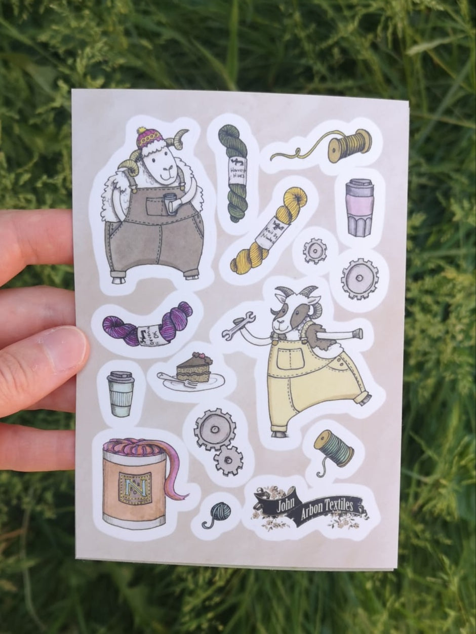 Sheepy Stickers by Katie Green