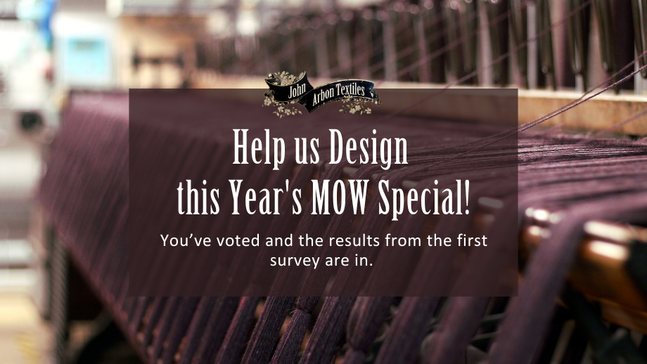 Designing this Year's MOW Special - Survey #1 Results