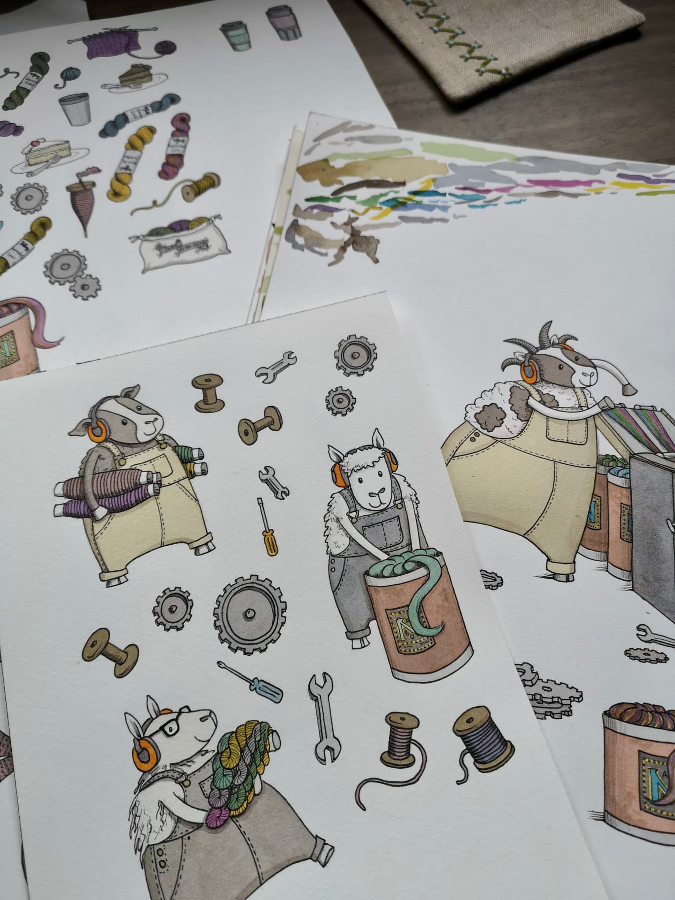 Sheepy Stickers by Katie Green