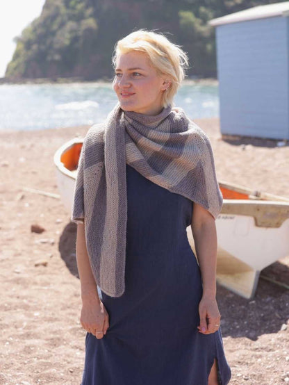 Saunton Sands Shawl Kit by Laura Penrose (Annual Five)