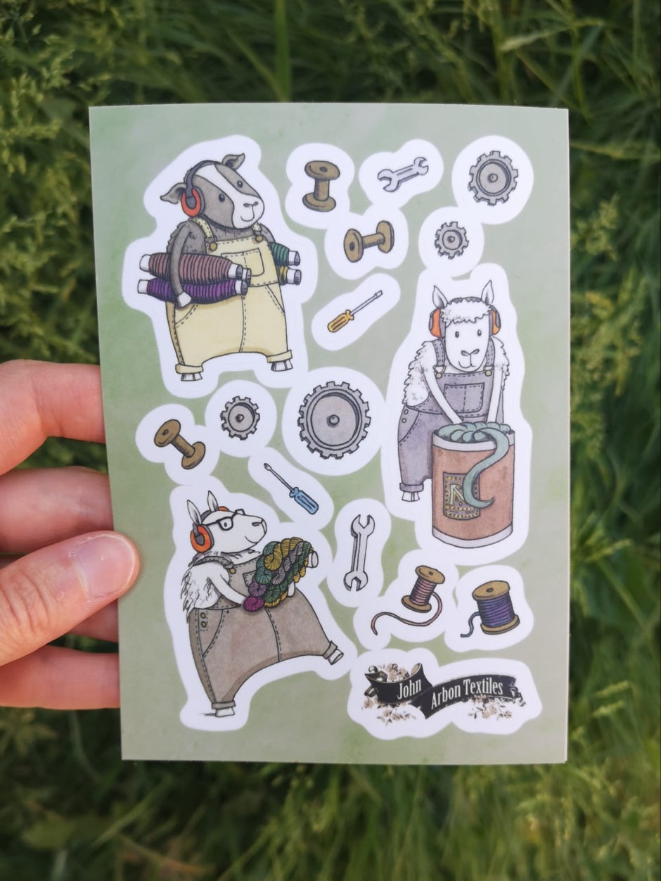 Sheepy Stickers by Katie Green