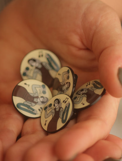 Limited Edition Enamel Pins by Aleks Byrd