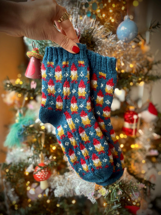 Gnome Place Like Home Socks Kit by Charlotte Stone