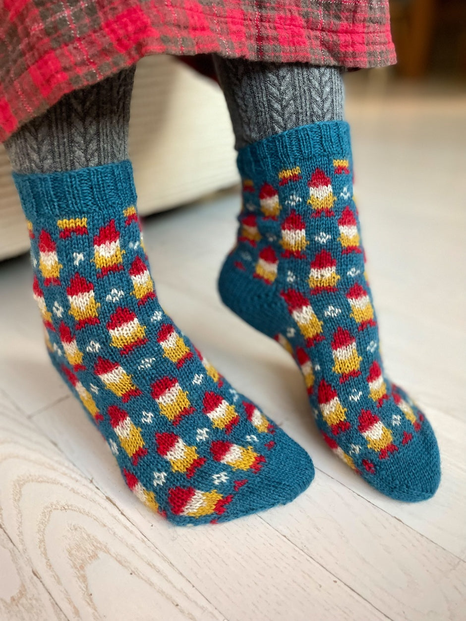 Gnome Place Like Home Socks Kit by Charlotte Stone