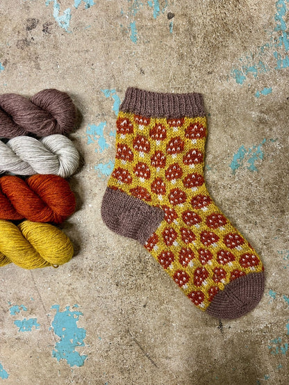 Magical Mycelium Socks by Charlotte Stone