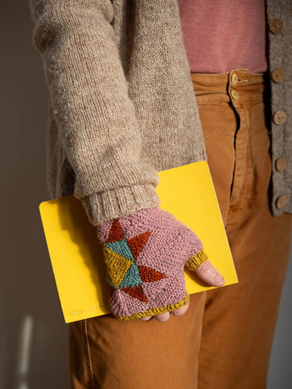 Wood Block Mitts Kit by Ysolda Teague
