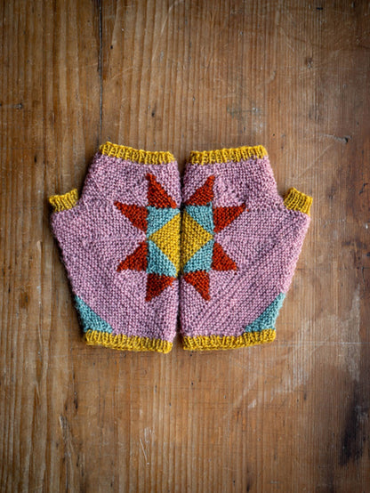 Wood Block Mitts Kit by Ysolda Teague