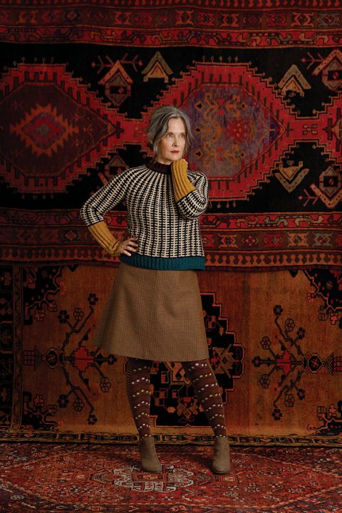 Diesis by Alice Caetano for Pom Pom Quarterly using by Numbers & Viola - John Arbon Textiles