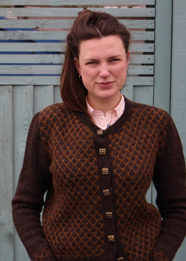 Syrup Waffle Cardigan - by Francesca Hughes