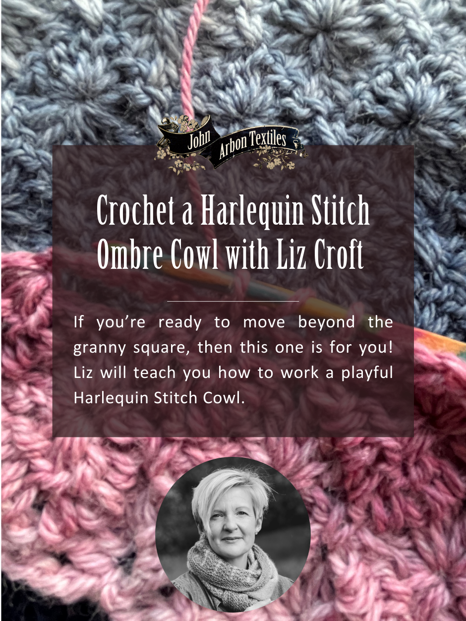 Crochet a Harlequin Stitch Ombre Cowl with Liz Croft