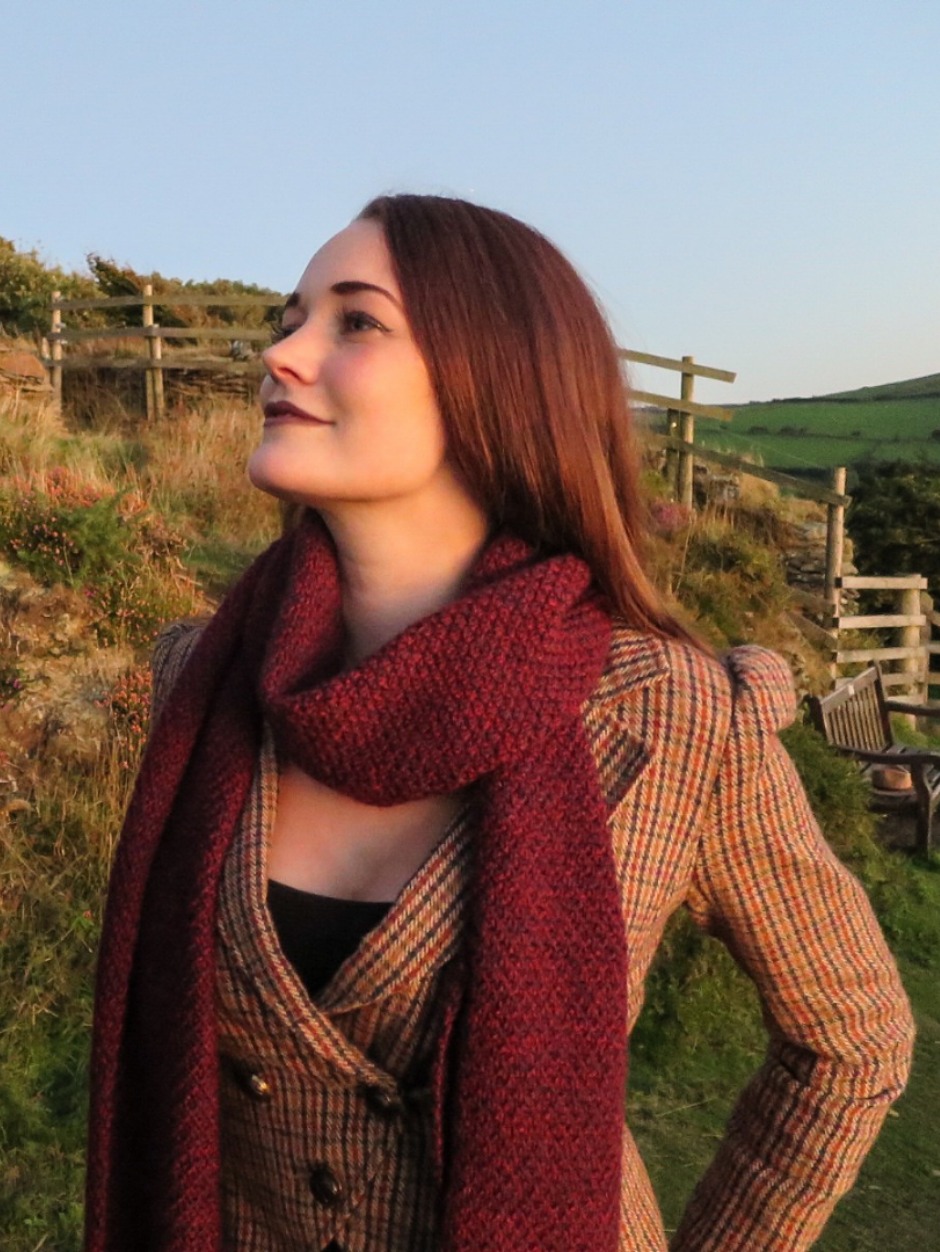 Whortleberry Jam Scarf - by Helena Timms