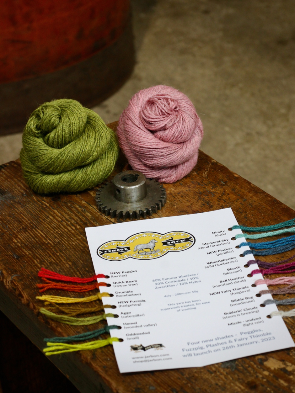 Exmoor Sock Shadecard