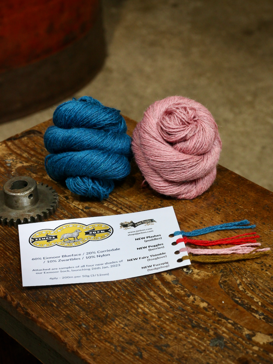 New Shades - Exmoor Sock Shadecard