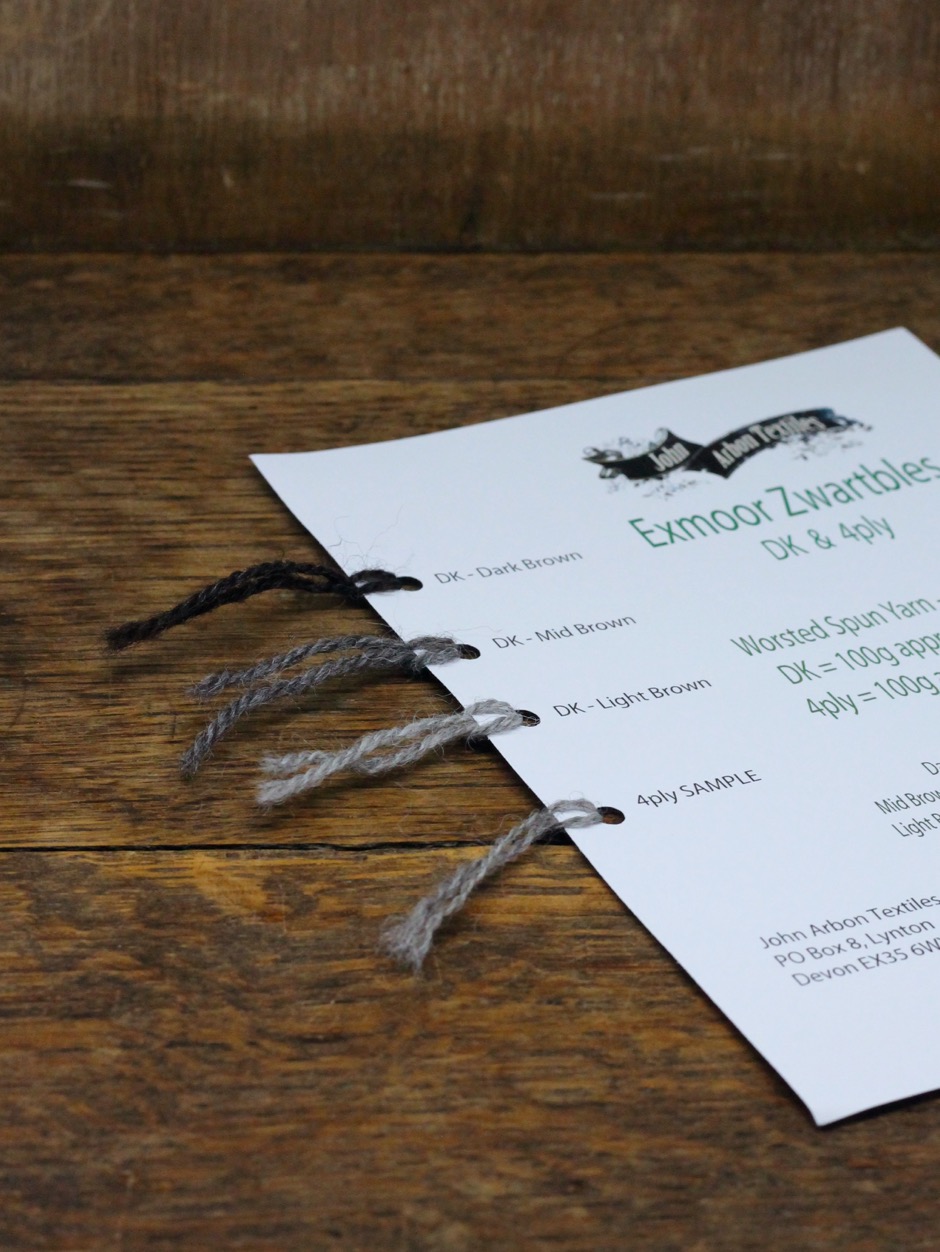 Exmoor Zwartbles Shadecard