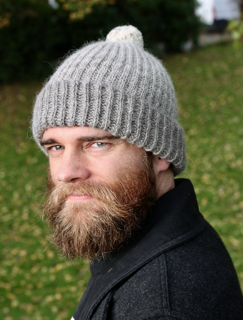 Simple Brioche Beanie Pattern - Helena Timms