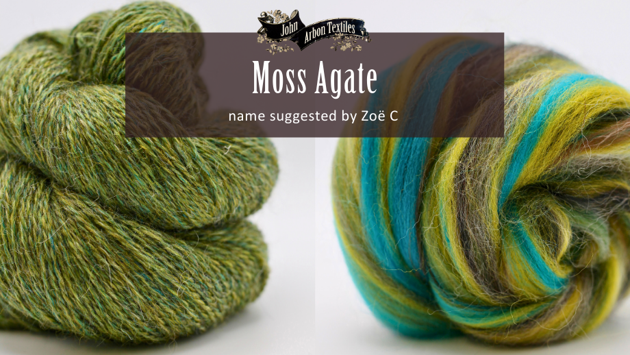 Moss Agate (medium spring green) name suggested by Zoë C