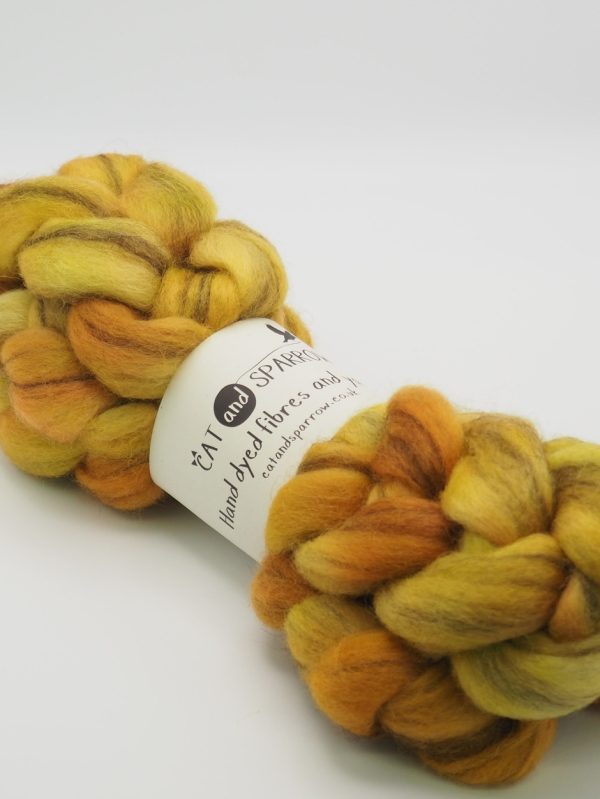 Hand Dyed Tops – by Cat and Sparrow on Mineralogy Fibre