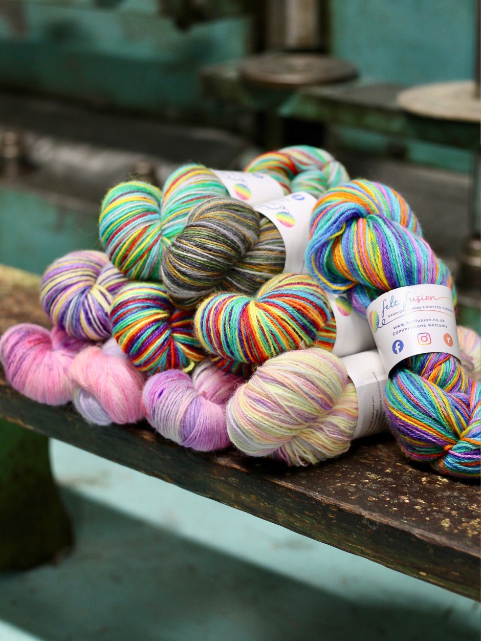 Hand Dyed Yarn – Felt Fusion