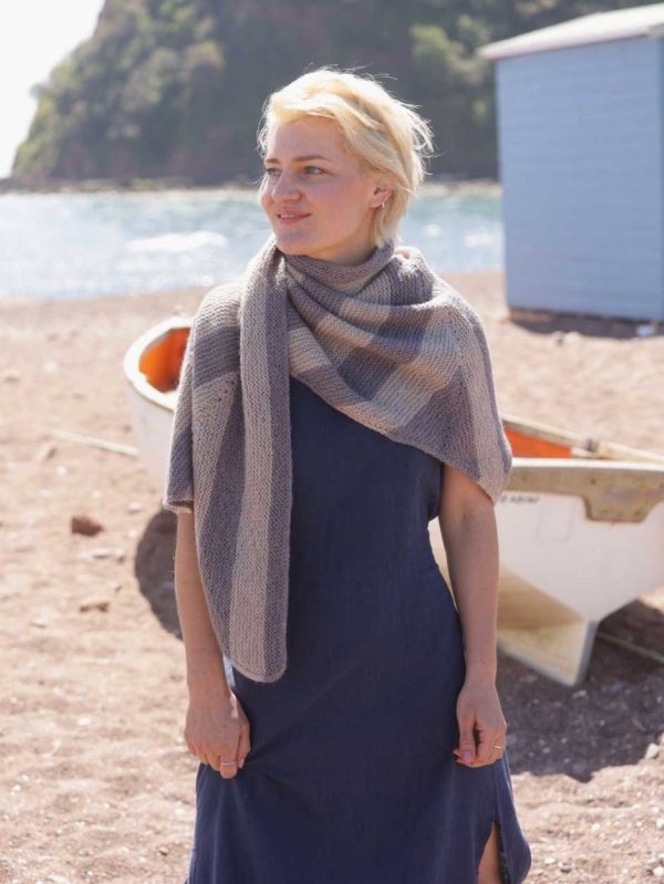Saunton Sands Shawl Kit by Laura Penrose (Annual Five)
